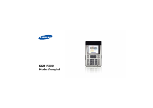 Mode d’emploi Samsung SGH-P300 Téléphone portable