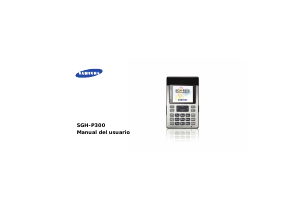 Manual de uso Samsung SGH-P300 Teléfono móvil