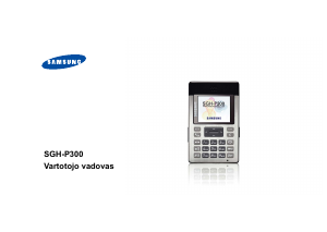 Vadovas Samsung SGH-P300 Mobilusis telefonas