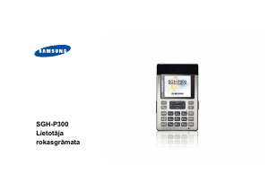 Rokasgrāmata Samsung SGH-P300 Mobilais tālrunis