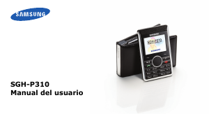 Manual de uso Samsung SGH-P310 Teléfono móvil