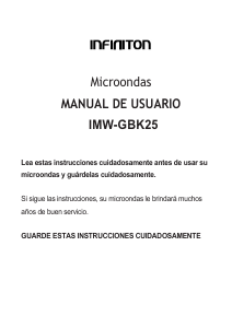 Manual Infiniton IMW-GBK25 Microwave