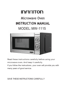 Manual Infiniton MW-1115 Microwave