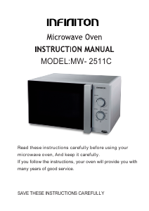 Manual Infiniton MW-2511C Microwave