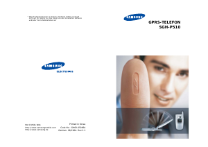 Bedienungsanleitung Samsung SGH-P510 Handy