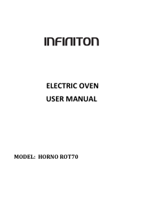 Manual de uso Infiniton ROT70 Horno