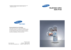 Manual de uso Samsung SGH-P730 Teléfono móvil