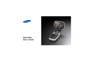 Manual Samsung SGH-P900 Mobile Phone