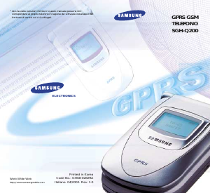 Manuale Samsung SGH-Q200 Telefono cellulare