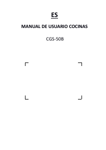 Manual de uso Infiniton CGS-50B Cocina