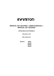 Manual de uso Infiniton BIN9 Bote de basura