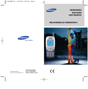 Használati útmutató Samsung SGH-R210E Mobiltelefon