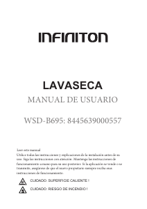 Manual Infiniton WSD-B695 Máquina de lavar e secar roupa