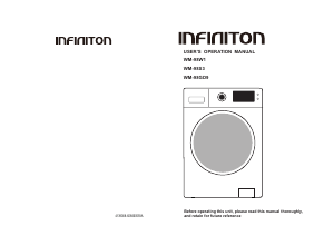 Manual Infiniton WM-98GD9 Máquina de lavar roupa