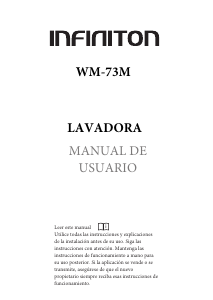 Manual de uso Infiniton WM-73M Lavadora