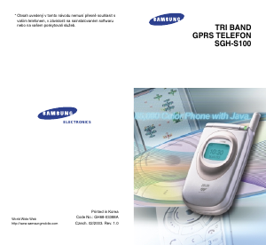Manuál Samsung SGH-S100 Mobilní telefon