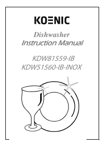 Manual Koenic KDW 51560-IB-INOX Dishwasher