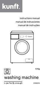 Lavadora 6kg 1000rpm KUNFT KWM5315 Clase E - Electrowifi