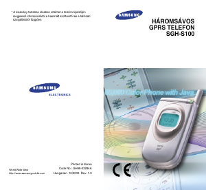 Használati útmutató Samsung SGH-S100SA Mobiltelefon