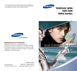 Manual de uso Samsung SGH-S300 Teléfono móvil