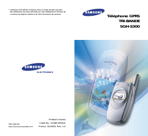 Mode d’emploi Samsung SGH-S300 Téléphone portable