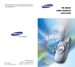 Bedienungsanleitung Samsung SGH-S300 Handy