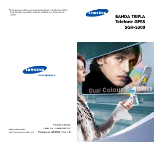 Manual Samsung SGH-S300M Telefone celular