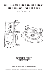 Mode d’emploi MartinLogan IC6-ST Haut-parleur