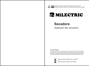 Manual de uso Milectric SCD-E7 Secadora