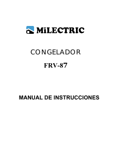 Manual Milectric FRV-87 Congelador