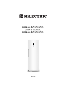 Manual de uso Milectric FRV-265 Congelador