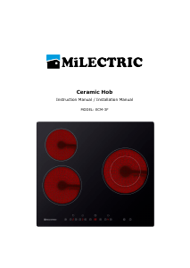 Manual Milectric ECM-3F Placa