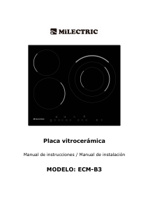 Handleiding Milectric ECM-B3 Kookplaat