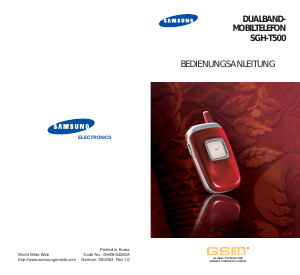 Bedienungsanleitung Samsung SGH-T500 Handy