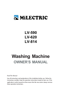 Manual de uso Milectric LV-590 Lavadora