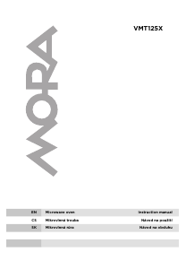 Návod Mora VMT 125 X Mikrovlnná rúra