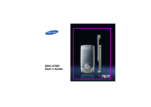 Manual Samsung SGH-U700B Mobile Phone