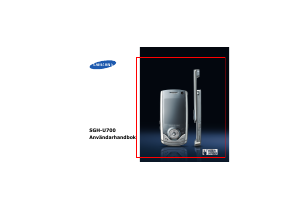 Bruksanvisning Samsung SGH-U700B Mobiltelefon