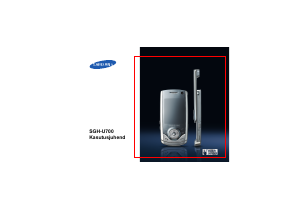 Kasutusjuhend Samsung SGH-U700B Mobiiltelefon