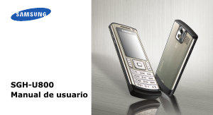 Manual de uso Samsung SGH-U800 Teléfono móvil