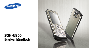 Bruksanvisning Samsung SGH-U800G Mobiltelefon