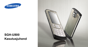 Kasutusjuhend Samsung SGH-U800G Mobiiltelefon