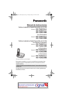 Manual de uso Panasonic KX-TG4612LA Teléfono inalámbrico