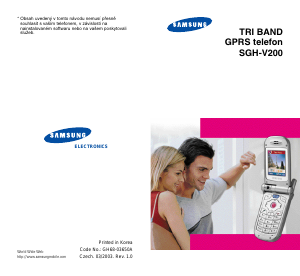 Manuál Samsung SGH-V200 Mobilní telefon