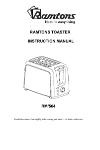 Manual Ramtons RM/564 Toaster