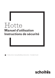 Manual Scholtès SOHD1600B Cooker Hood