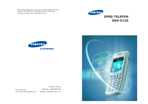 Bedienungsanleitung Samsung SGH-X120 Handy