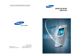 Kasutusjuhend Samsung SGH-X120 Mobiiltelefon