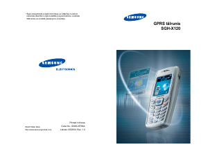Rokasgrāmata Samsung SGH-X120 Mobilais tālrunis