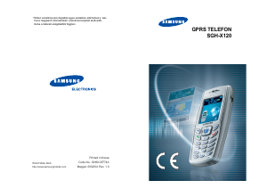 Használati útmutató Samsung SGH-X120 Mobiltelefon